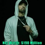 Image of Rapper, Eminem net worth is $190 million